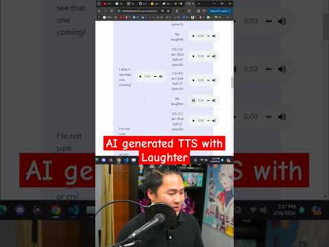 AI Generated TTS with Laughter from Microsoft