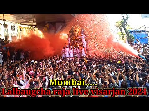 Lalbaugcha raja live visarjan | lalbaugcha raja visarjan 2024 | lalbaugcha visarjan today labaugcha