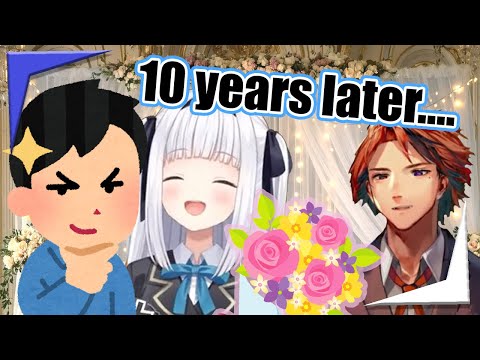 Roberu is not amused at Mea's 10 year marriage route map【Holostars EngSub】