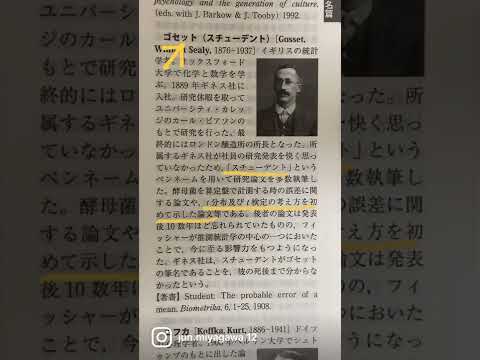 【日めくり心理学者】ウィリアム・ゴセット