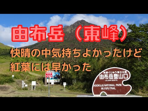 【由布岳】快晴のなか東峰に登りました