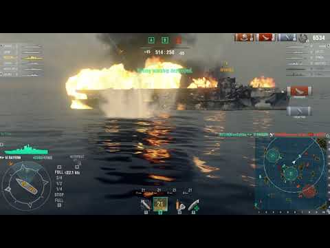 Idk a WoWS gameplay vid with bandicam watermark