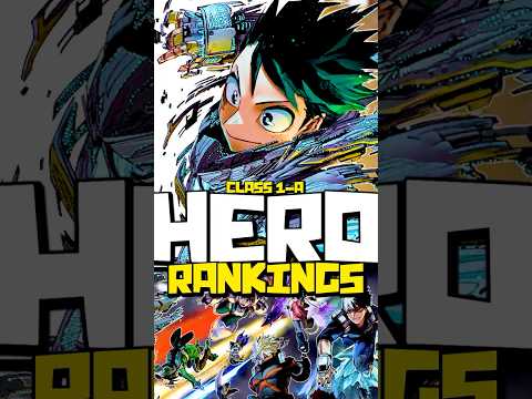 The Official Class 1-A Hero Rankings AFTER The End of MHA…