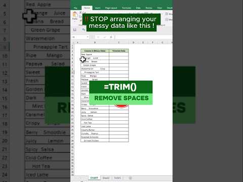 I TRIMMED Extra Space from Excel in SECONDS #shorts #exceltips #exceltricks