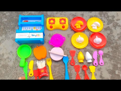 Diy unboxing amazing mini plastic kitchen set@existclay @miniclay5092