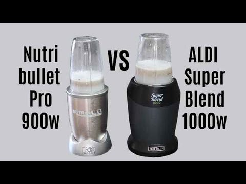 Unbloxing ALDI Kuchef SuperBlend 1000 & Simple Comparison Blending Test vs Nutribullet Pro 900