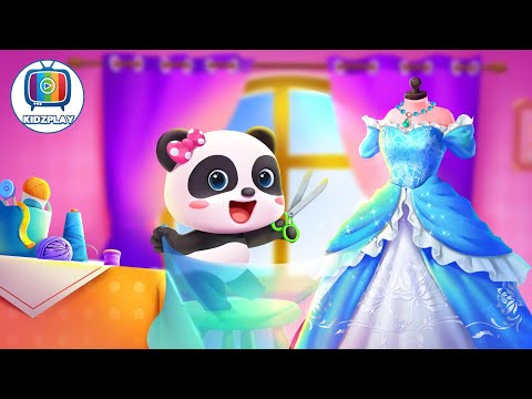 Baby Panda Fashion Designer | Clothing Store | Learn How to Make Clothes | KIDZPLAY