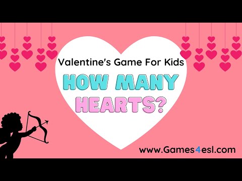 Valentine's Day Game For Kids | How Many Hearts