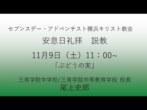 ぶどうの実 2024年11月9日 尾上史郎先生