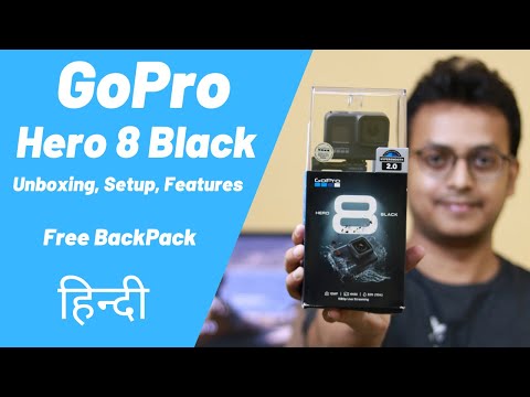 GoPro Hero 8 Black Unboxing, Step by Step Setup & Features [ Hindi ] - Free BackPack - TechToTech