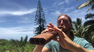 Elemental Flutes - Mango Triple Drone Flute Key of A