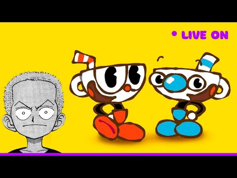 jogando cuphead em live