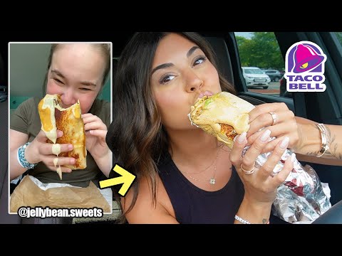 Grilled Cheese Burrito *FAST EATING* - Jelly Bean Sweets Inspired Mukbang!