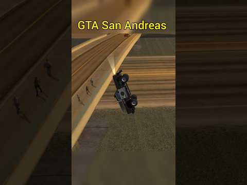 POLICE CAR JUMP STUNT GTA SAN ANDREAS #gtasanandreas #shorts