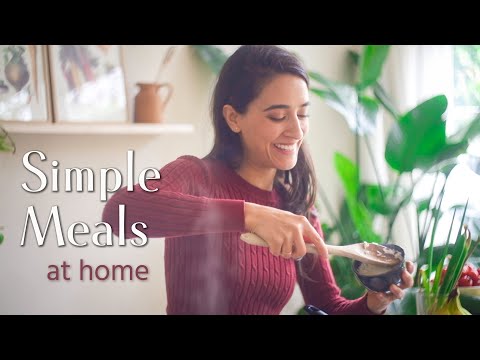 What I Eat in a Day » easy at-home meals 👩🏻‍🌾