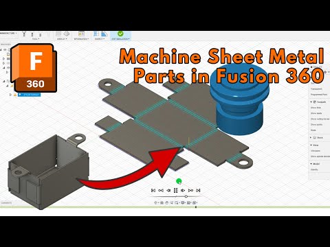 How Machine Sheet Metal Parts in Fusion 360