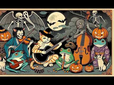 Shamisen 三味線【The Animals' Halloween Concert】Background Music for Studying or Work (AI-generated )