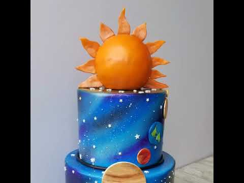 Super Cool Planets Theme Cake - Designed and Created by Pepsy Garcia