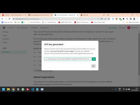 How to Generate an API Key for ChatGPT | Step by step process