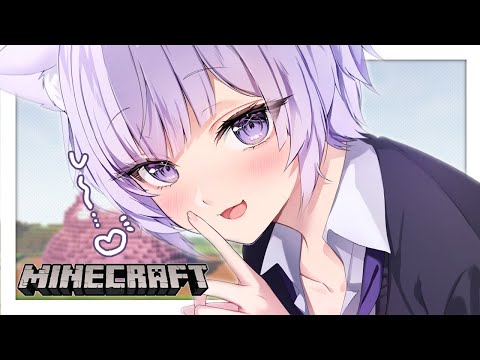 【Minecraft】ねこねこあいらんどに住民がやってくる🏝!?【猫又おかゆ/ホロライブ】