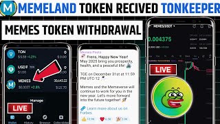 Memeland Token Not Received 🚀 Memeland Airdrop New Update Today || Memeland Airdrop Token withdrawal