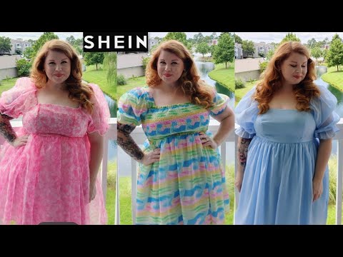 Shein Curve Puff-Sleeve Dress Haul | July 2022