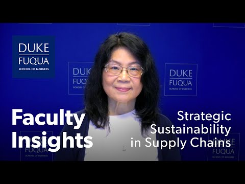 Strategic Sustainability in Supply Chains