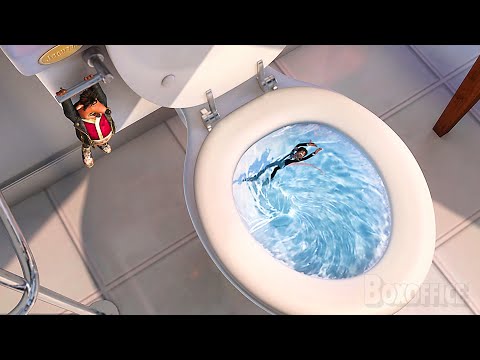 A rat down the toilet | Flushed Away | CLIP