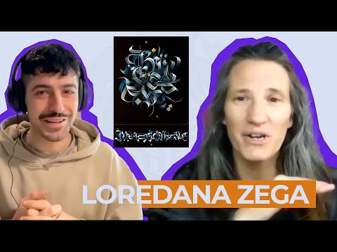 Calligraphy Masters Podcast #039 - LOREDANA ZEGA DANCING LETTERS AND DRY BRUSH CALLIGRAPHY