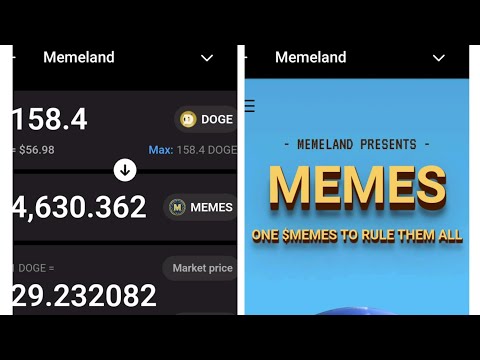 memeland convert other coin to memes coin new update in memelandv #blum #memepad