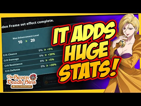 🔥INSANE STAT BOOST FROM SWORD FRAME | 7DS IDLE