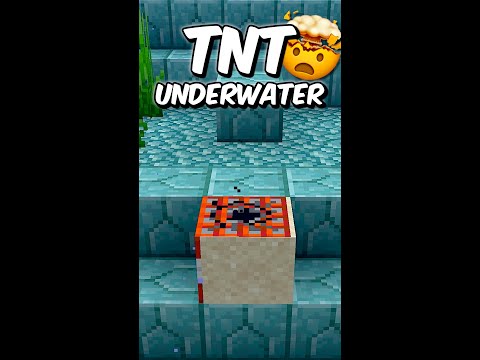 TNT Underwater Minecraft#Shorts