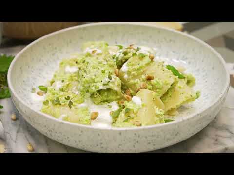 Paccheri with ġbejna pesto (Benna Recipe)