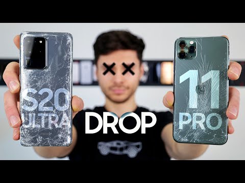 Galaxy S20 Ultra vs iPhone 11 Pro Max DROP Test!