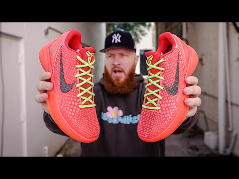 DON'T BUY THE NIKE KOBE 6 REVERSE GRINCH SNEAKERS WITHOUT WATCHING THIS!! (Early In Hand Review)