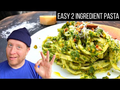 2 ingredient pasta simplest recipe on internet & fridge raid pesto | John Quilter