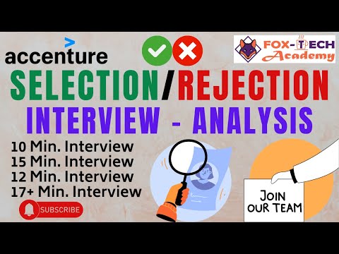 🟢🔴 Accenture Interview Analysis | What if your interview is completed in 10 minutes | #accenture