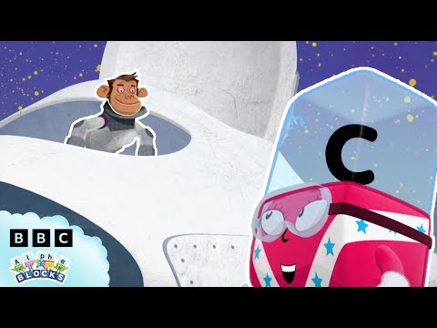 🐒 Cheeky Monkey Space Adventure! 🚀 | Learn to Read and Spell | @alphablock