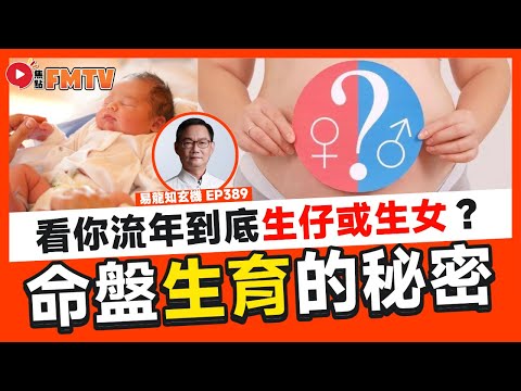 命盤藏著生育的秘密！ 看你流年到底生仔或生女？ 算命秘訣教學網課經已推出！ 《#易龍知玄機︱第389集》CC字幕︱八字︱八字教學︱晚運︱子女運︱FMTV