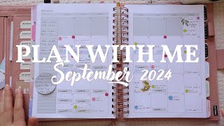 September Plan with Me l Functional monthly planning l Work & Catch All Planner #pwm