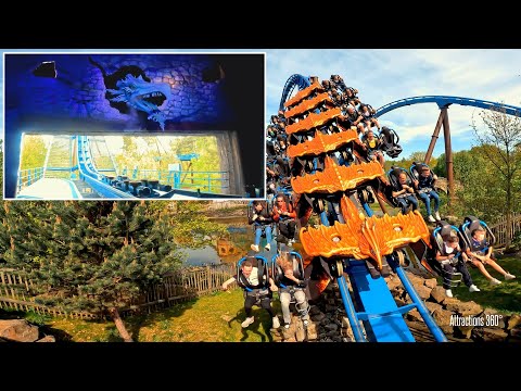 Fenix Wing Coaster & Troy Wooden Coaster POV | Toverland Theme Park