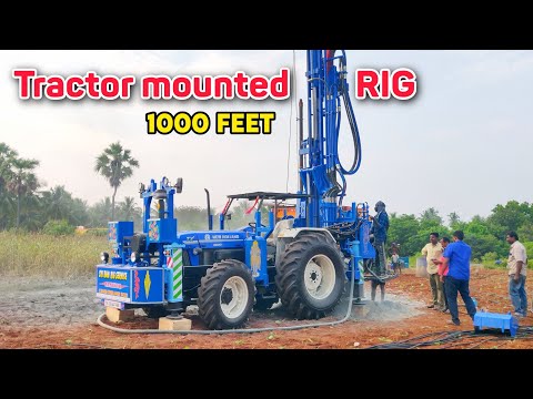 Tractor Mounted RIG performance | 1000 feet tractor rig | Operating procedure and mileage details