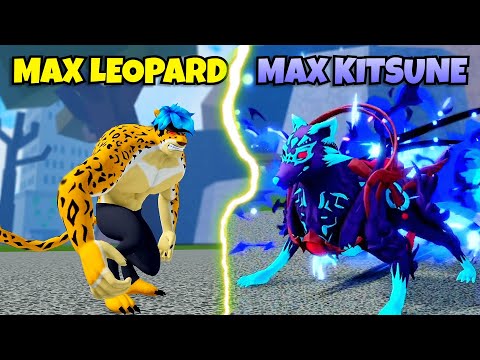 Kitsune 600 Mastery VS Leopard 600 Mastery!! (Damage Comparison) | Blox Fruits