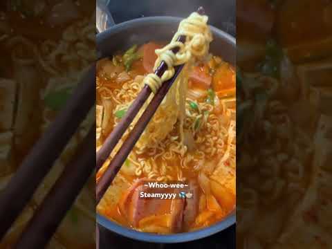 FIRE Korean Army Stew - 10 Minutes Only 🍜!