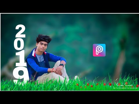 PicsArt Happy New Year 2019 Photo Editing tutorial - Natural 3D 2019 photo editing in picsart