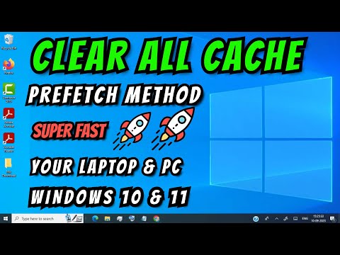 (Prefetch Method) How to Clear ALL CACHE JUNK From Laptop and PC ( Any Windows )