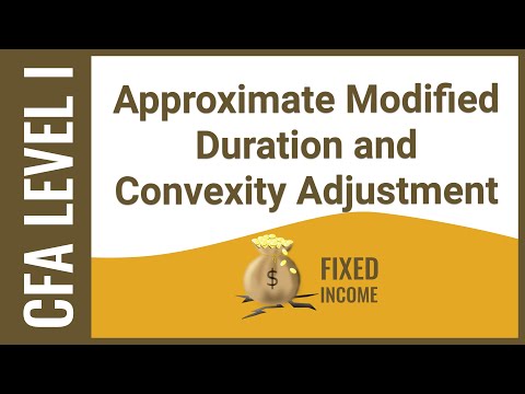 CFA Level I Fixed Income - Approximate Modified Duration and Convexity Adjustment