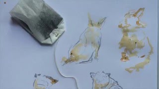 Watercolour Painting with Tea Bags