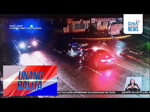 2 kotse, nagkasalpukan sa highway sa Barangay Calzada | Unang Hirit