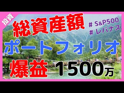 【投資】貯金含む総資産公開 2021年11月 S&P500 レバナス 1500万のポートフォリオ公開